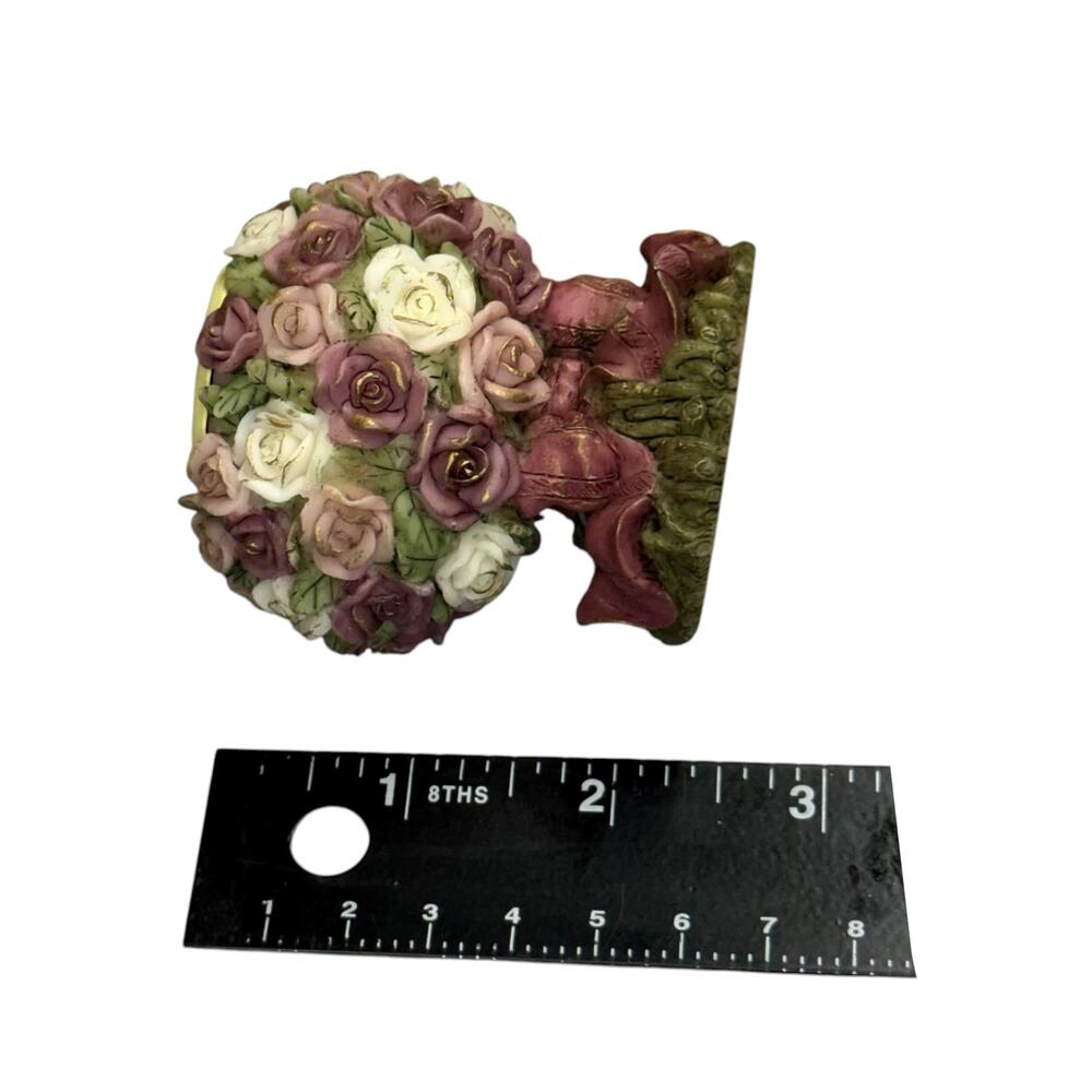 Ganz Floral Rose Candleholder Resin Decor - Picture 5 of 8